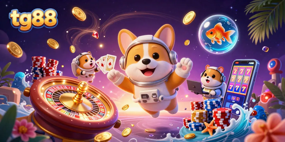 tg88 offers an exciting online casino experience with stellar jackpots and dynamic gameplay featuring vibrant characters.