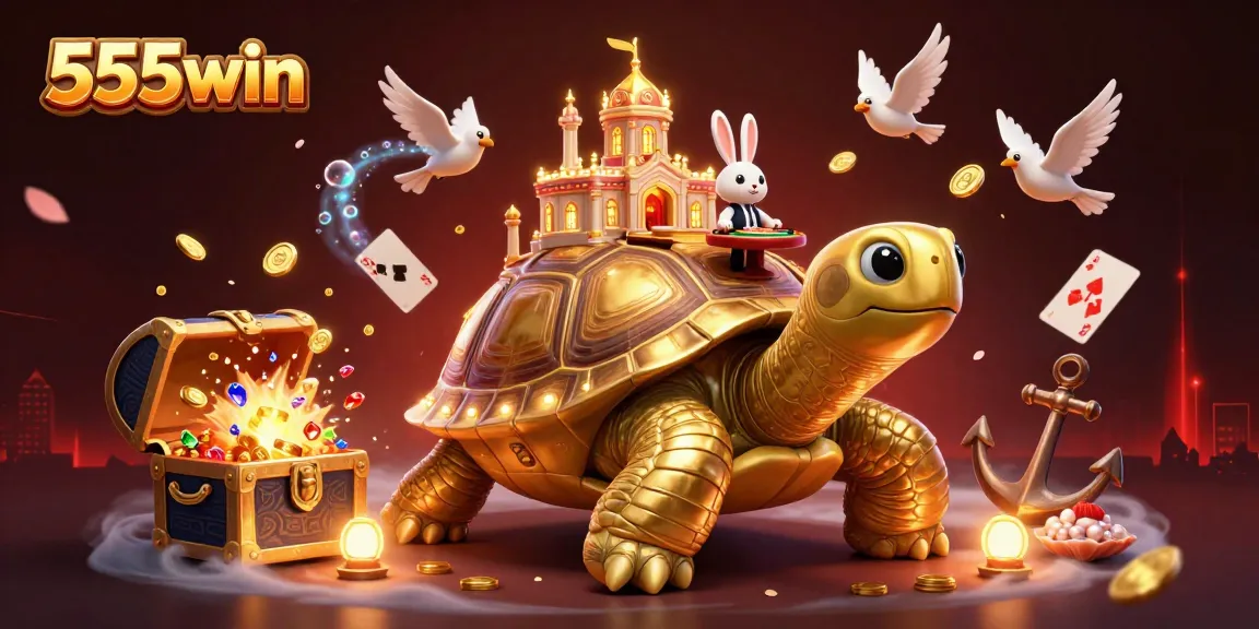 Experience thrilling gameplay at 555win with golden coins and vibrant casino elements.