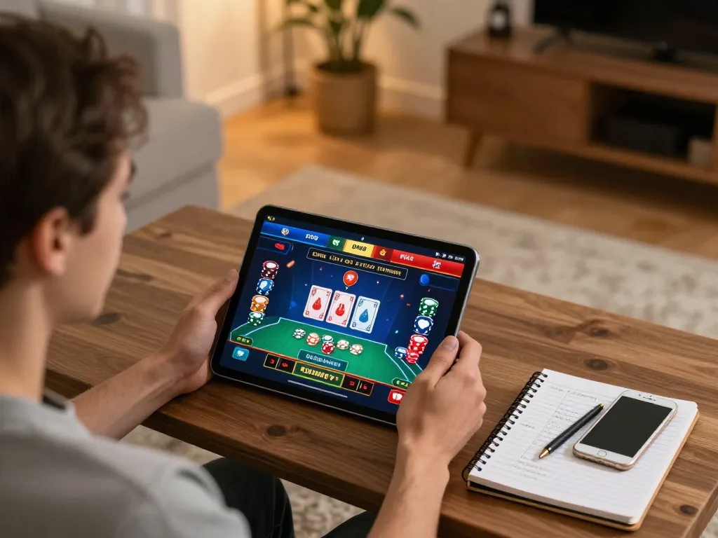 Player enjoying a thrilling experience on the DW8 casino app, showcasing engaging online gaming strategy.
