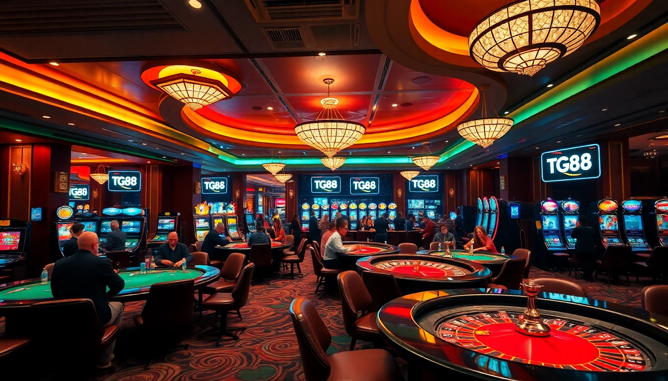 Experience the thrilling games at https://tg88u.com/ with vibrant casino visuals and engaging players.