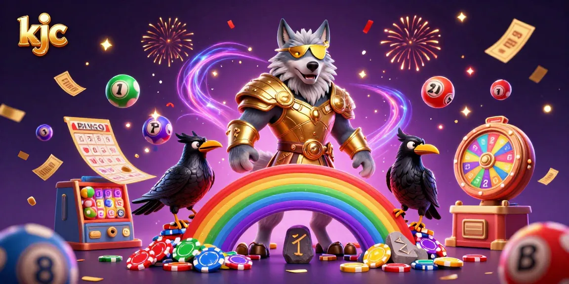 Experience the excitement at KJC with vibrant casino elements celebrating luck and chance.