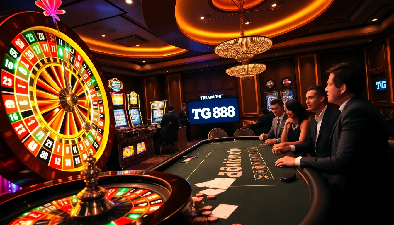 Experience the excitement of casino gambling with TG 88, featuring vibrant tables and thrilling games.