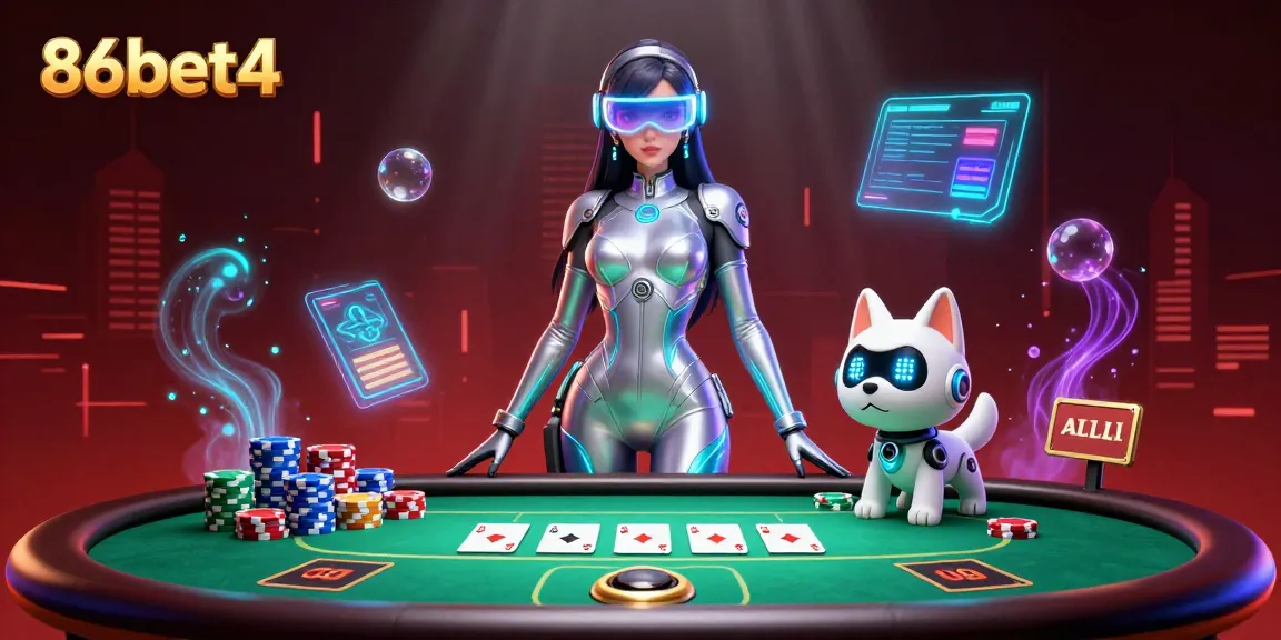 Engage with thrilling gameplay at 86bet4, featuring vibrant poker action with advanced holographic visuals.