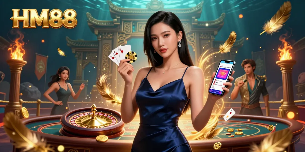 Engage with HM88 and enjoy thrilling games in a captivating casino setting.