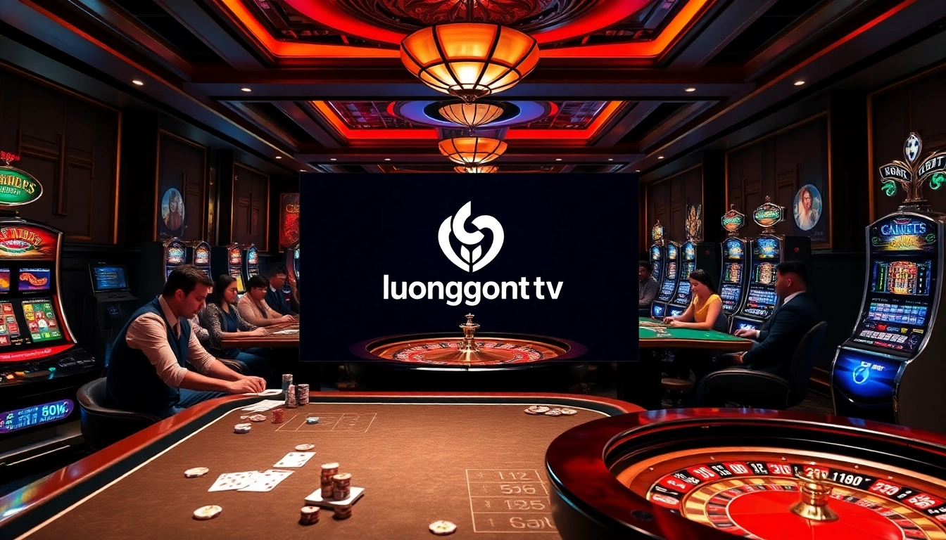 Experience thrilling gameplay at luongsontv with professional dealers and vibrant tables, showcasing excitement in gambling.