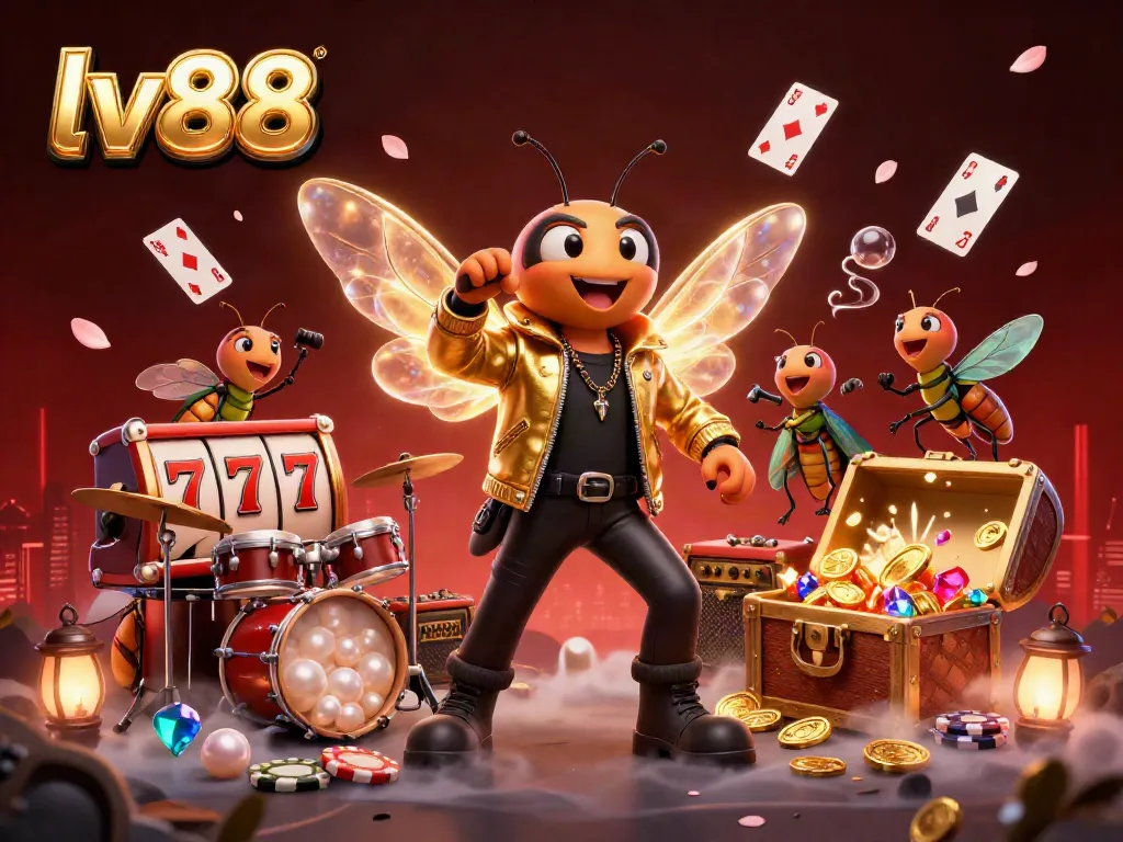Experience thrilling gameplay with lv88’s vibrant illustrations featuring exciting slot elements and dynamic characters.