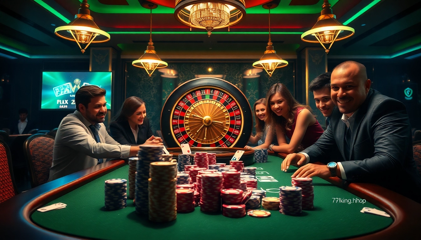 Experience the thrill of gambling with https://79king.hiphop/ at a luxurious casino featuring vibrant poker and roulette action.