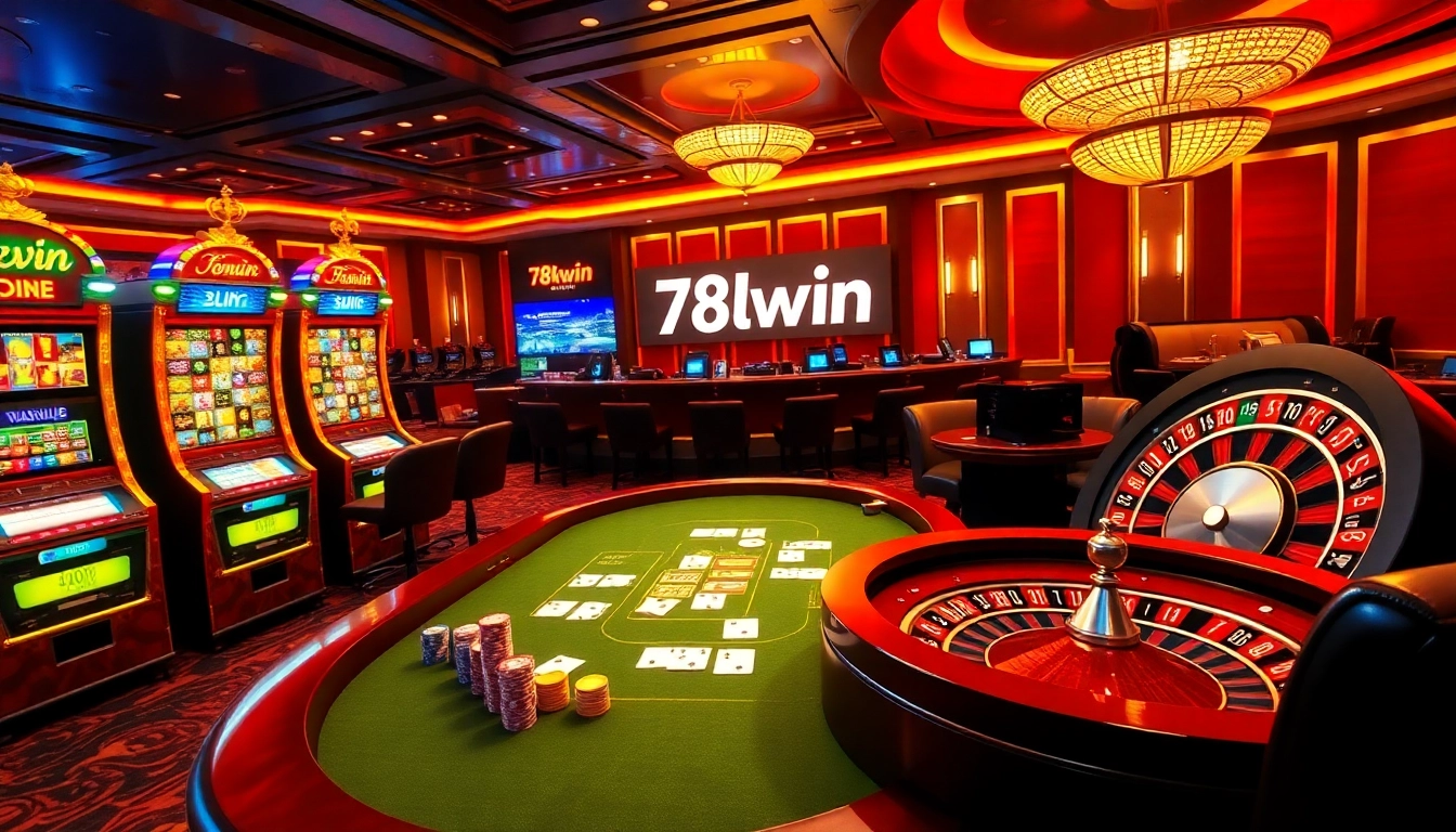 Experience thrilling moments with 78win okvip at an elegant casino setting.