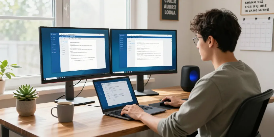 WPS Download interface displayed on dual monitors in a modern home office.