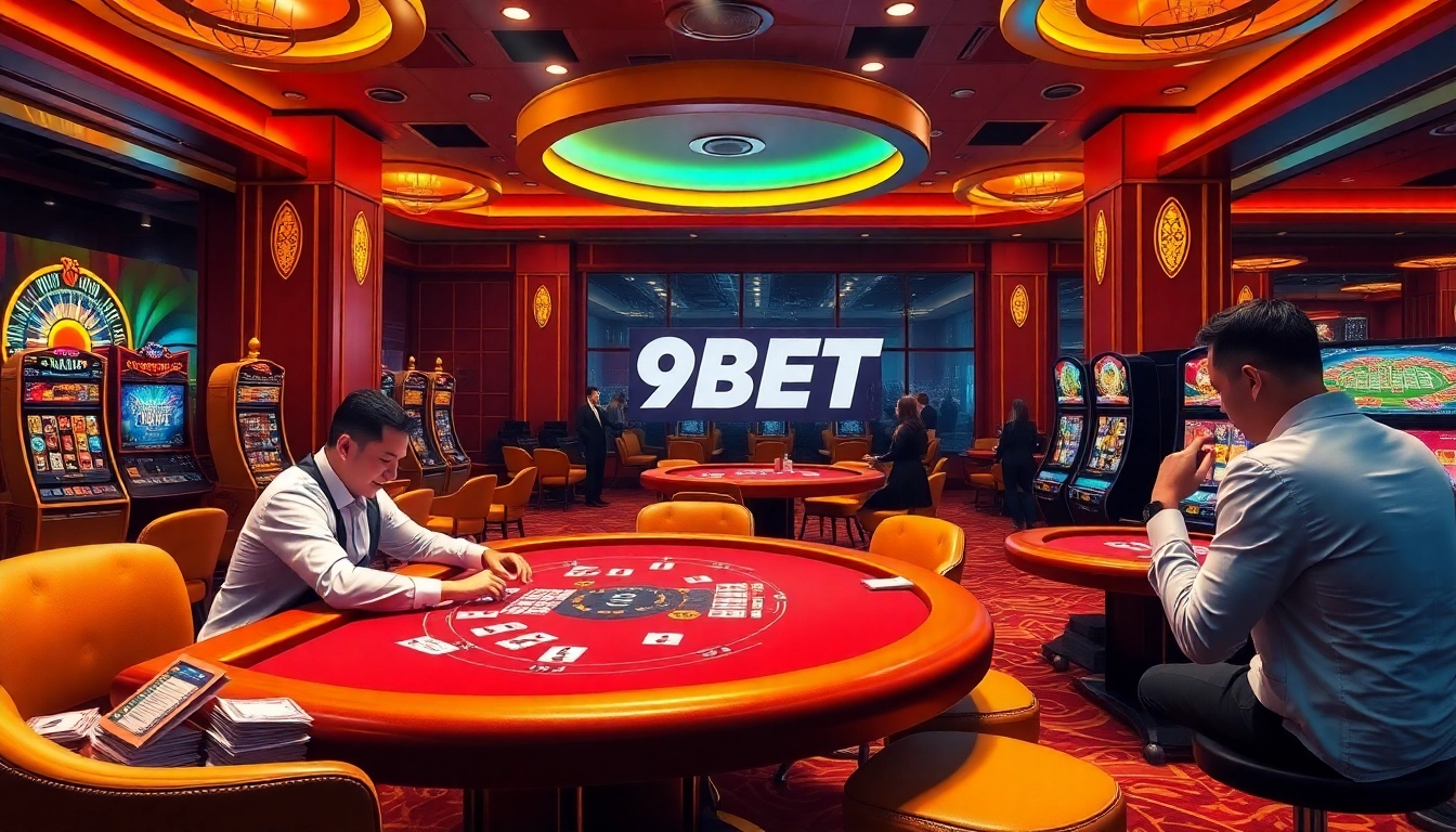 Experience the thrill of a vibrant casino with 9BET online gameplay and player interactions.