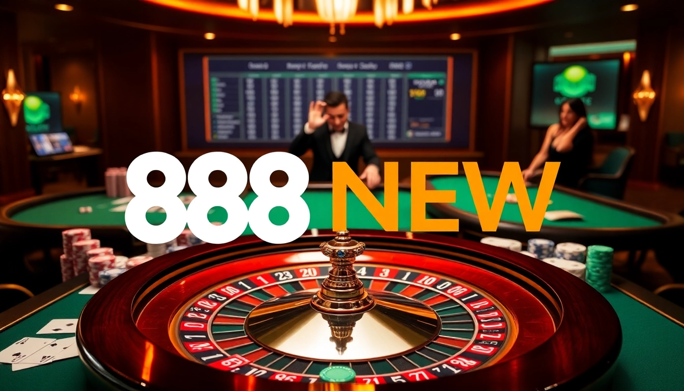 Experience the thrill of winning at 888NEW with an elegant casino atmosphere and exciting games.