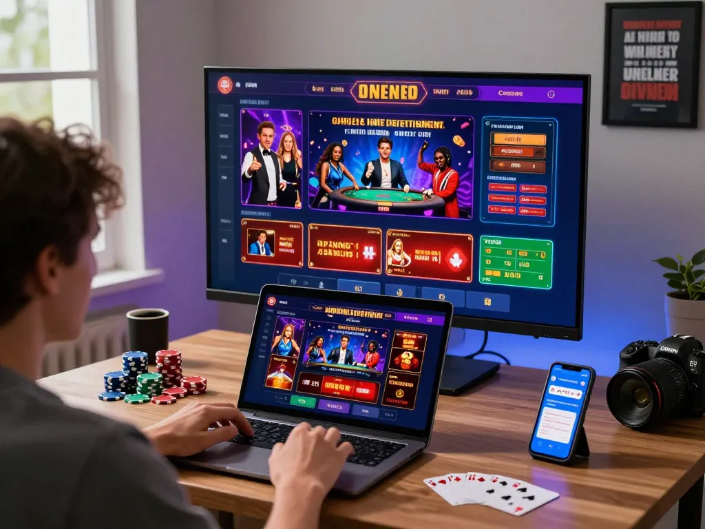 Interactive online gaming platform featuring 79KING with vibrant graphics and gambling setup.