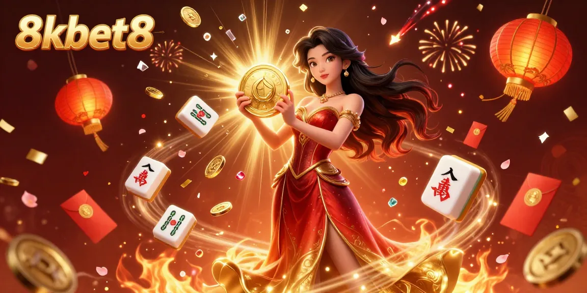 Win big with 8kbet8 in an exciting online casino atmosphere highlighting vibrant gaming elements.