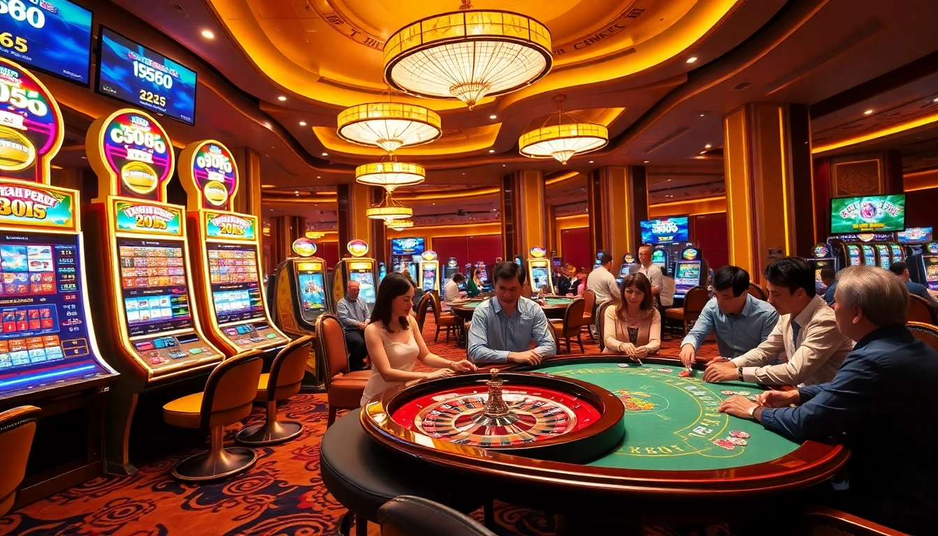 Experience the thrill of winning at https://sky88.tel/ with lively casino tables and engaged players.