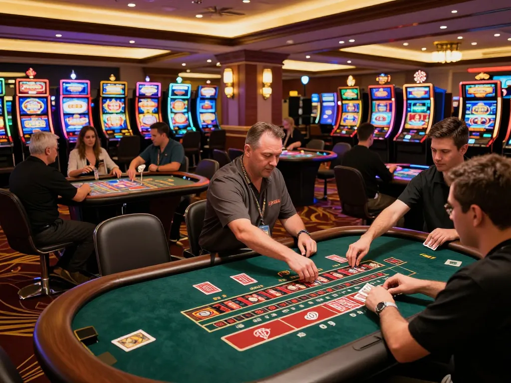 Players enjoying engaging blackjack games at BL555 casino with vibrant atmosphere and exciting gameplay.