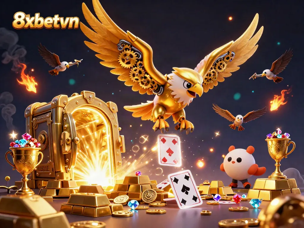 Experience thrilling gameplay at 8xbetvn with exciting holographic cards and vibrant treasures.