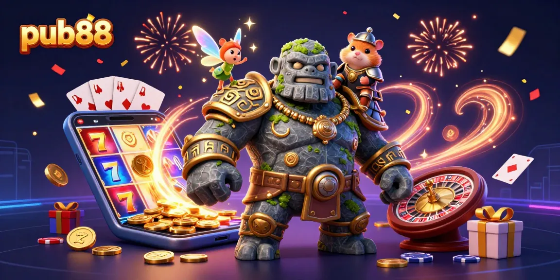Spin the reels and win big at pub88 with intricate slot game elements and enchanted characters.