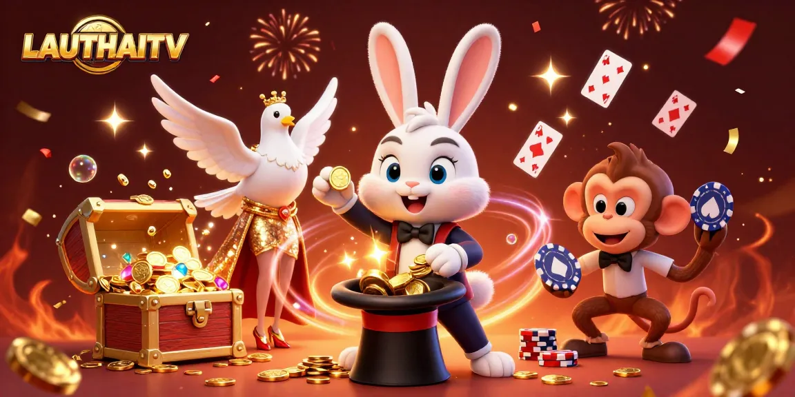 Experience LAUTHAITV's vibrant live betting scene with dynamic characters and exciting visuals.