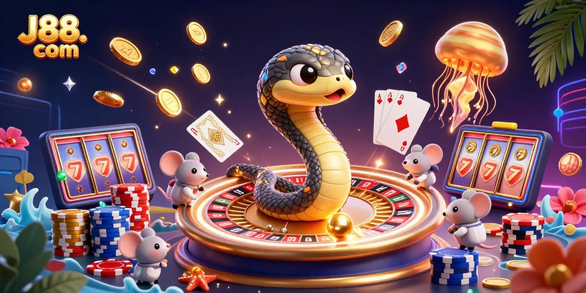 Experience thrilling gaming at J88. com with vibrant cosmic casino elements and excitement!