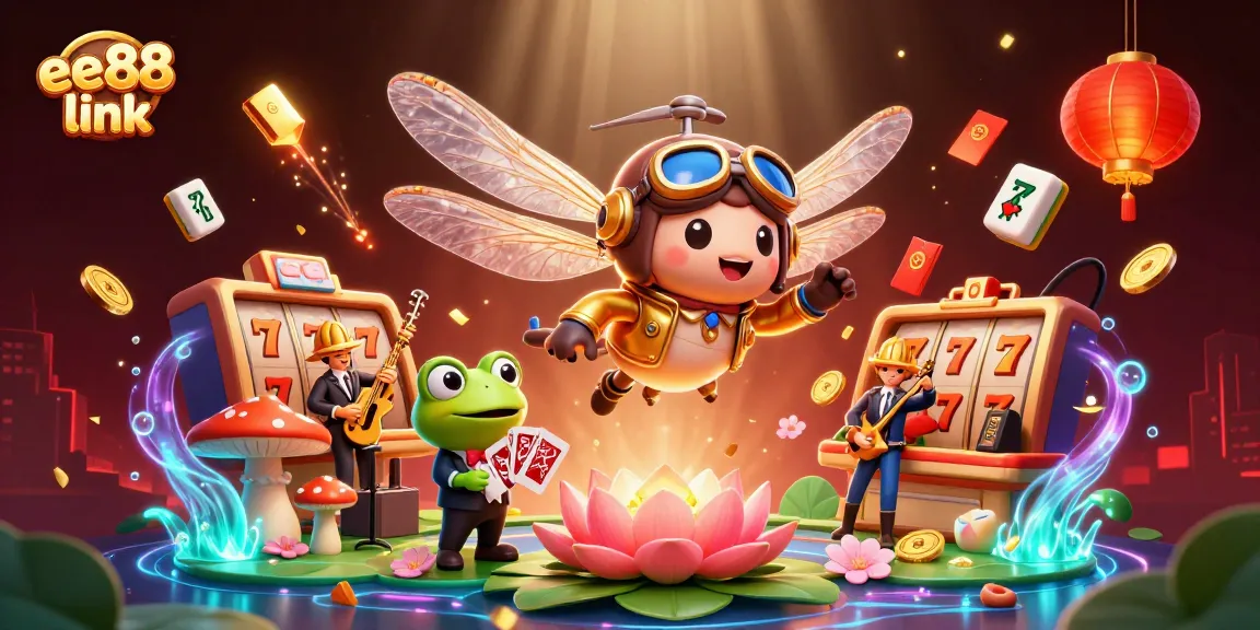 Experience thrilling gameplay with the ee88 link, featuring a vibrant casino scene with card games and excitement.