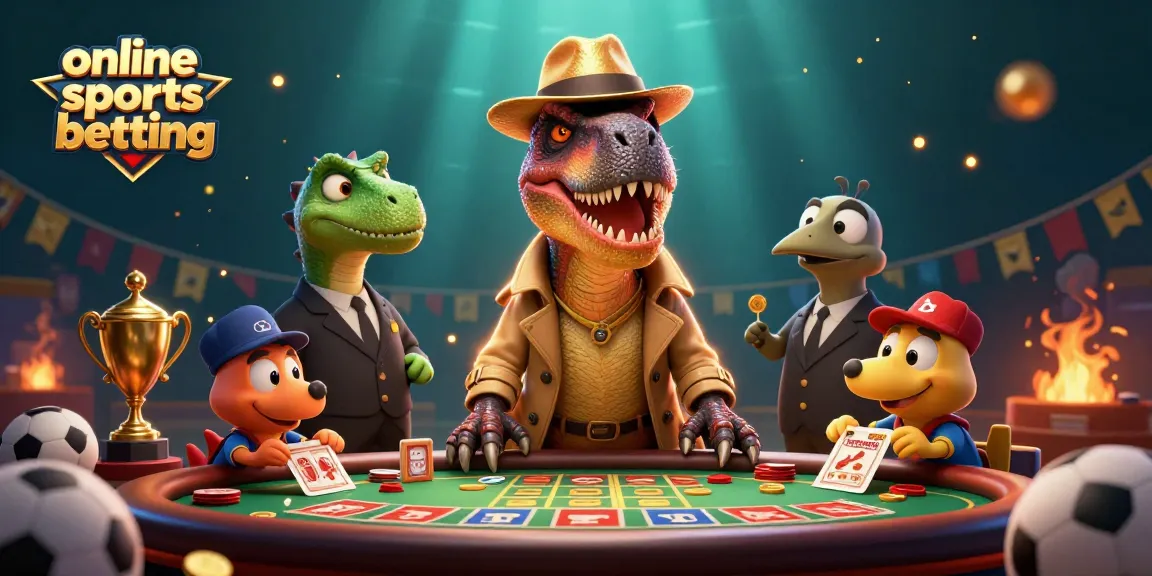 Engage in online sports betting as a 3D velociraptor card counter interacts with a unicorn in this vibrant scene.